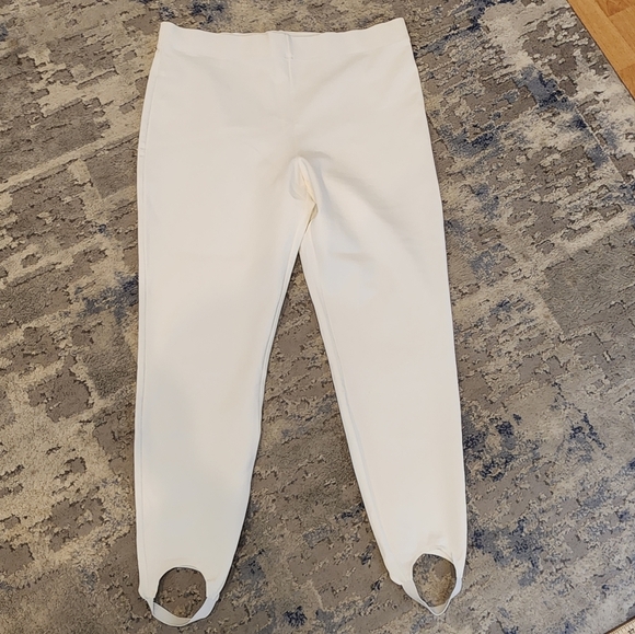Boston Proper Off White Aspen Ponte Knit Pull On Stirrup Legging XL - Picture 10 of 16